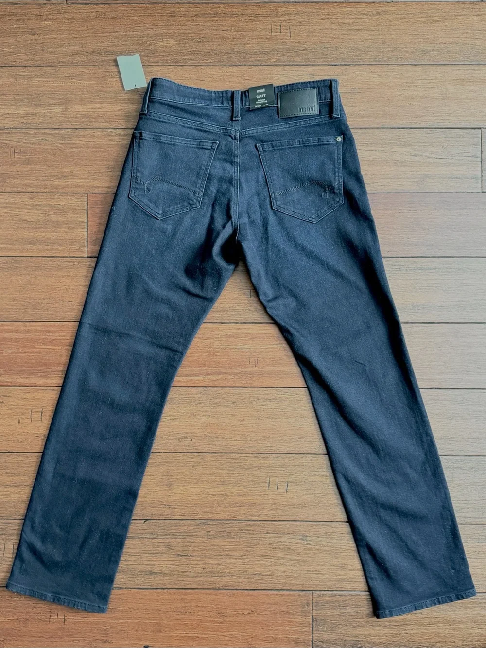 NWT Mavi Matt Relaxed Straight Leg Jeans Black Size 30x32